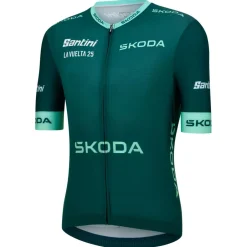 Santini Fahrradbekleidung|Radtrikots-- La Vuelta Green Jersey - Radtrikot Verde