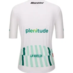 Santini Fahrradbekleidung|Radtrikots-- La Vuelta White Jersey - Radtrikot Bianco