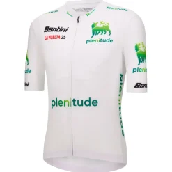 Santini Fahrradbekleidung|Radtrikots-- La Vuelta White Jersey - Radtrikot Bianco