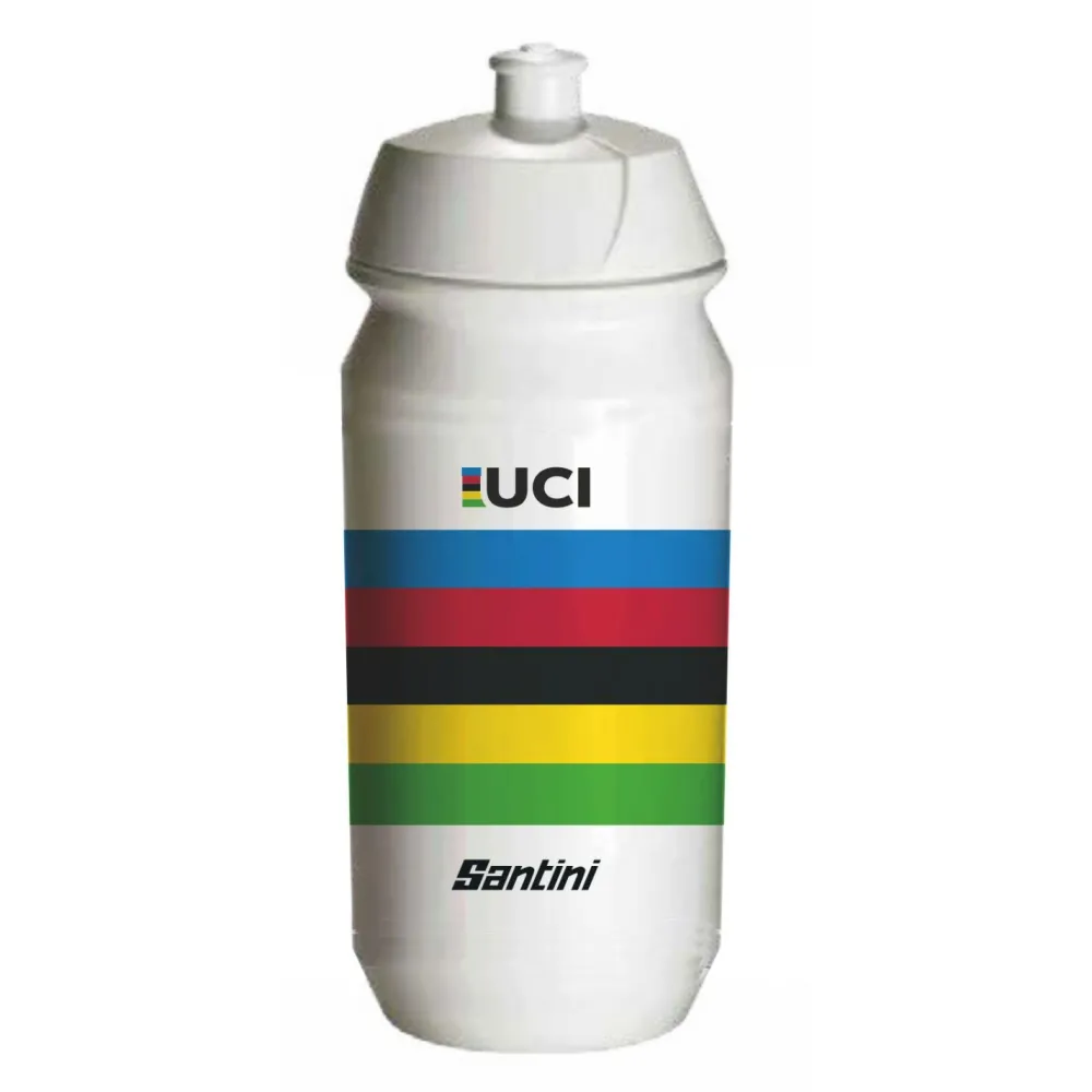 Santini - UCI Water Bottle - Fahrrad Trinkflasche Print New