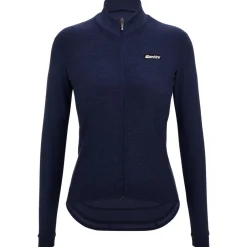 Santini Fahrradbekleidung|Radtrikots-- Women's Pure Block Colour Thermal Cycling Jersey - Radtrikot