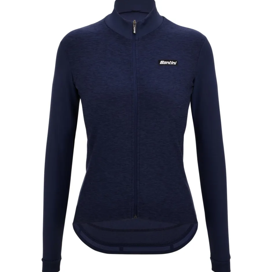 Santini Fahrradbekleidung|Radtrikots-- Women's Pure Block Colour Thermal Cycling Jersey - Radtrikot