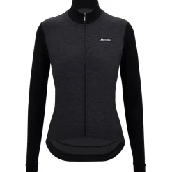 Santini Fahrradbekleidung|Radtrikots-- Women's Pure Block Colour Thermal Cycling Jersey - Radtrikot