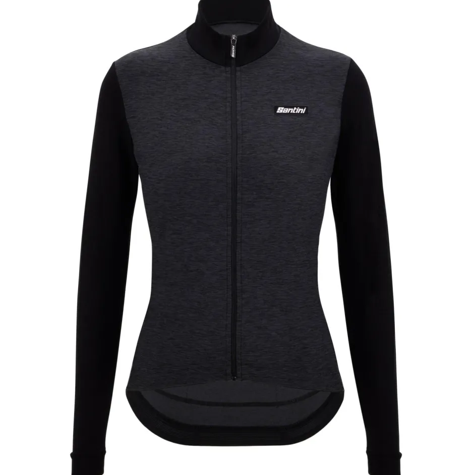 Santini Fahrradbekleidung|Radtrikots-- Women's Pure Block Colour Thermal Cycling Jersey - Radtrikot