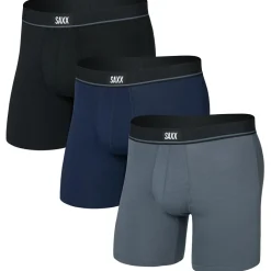 Saxx - Essential Cotton Boxer Brief Fly 3-Pack - Alltagsunterwäsche Outlet