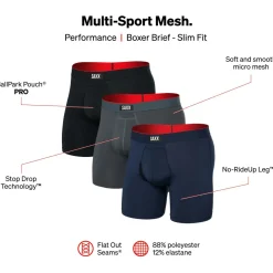 Saxx - uti-port eh Boxer Brief Fy 3-Pack - Kuntfaerunterwäche