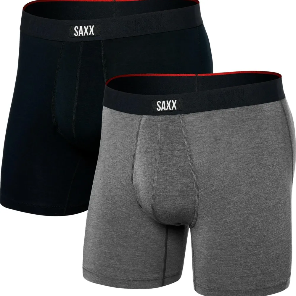 Saxx - Vibe Xtra Boxer Brief Fly 2-Pack - Kunstfaserunterwäsche Sale