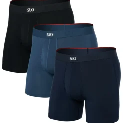Saxx - Vibe Xtra Boxer Brief Fly 3-Pack - Kunstfaserunterwäsche Discount
