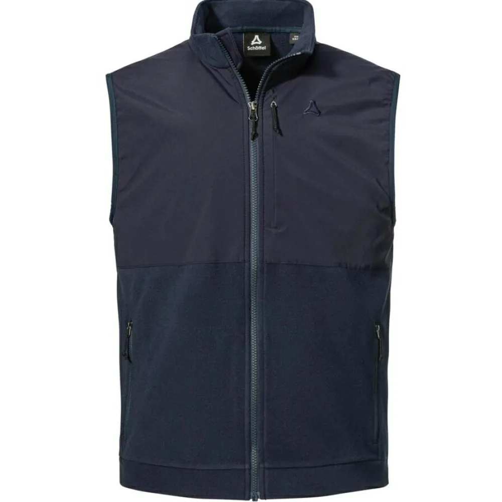 Schu00f6ffel Schöffel - Fleece Vest Style Ash - Fleeceweste Navy Blazer Best