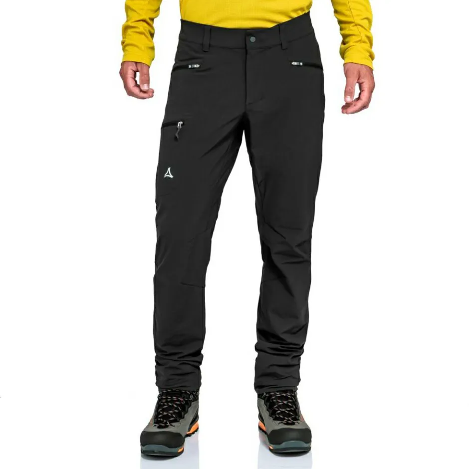 Schu00f6ffel Wanderbekleidung|Hosen-Schöffel - Pants Style Blaueis - Softshellhose Black