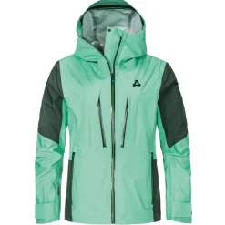 Schu00f6ffel Skibekleidung|Skijacken-Schöffel - Women's Shell Jacket Lufeld - Skijacke Gem Jade