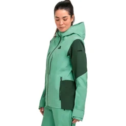 Schu00f6ffel Skibekleidung|Skijacken-Schöffel - Women's Shell Jacket Lufeld - Skijacke Gem Jade