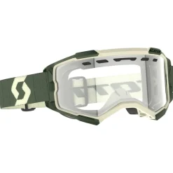 Scott Fahrradbekleidung|Brillen-- Fury Enduro S1 - Goggles Kaki Green / Glas: Clear