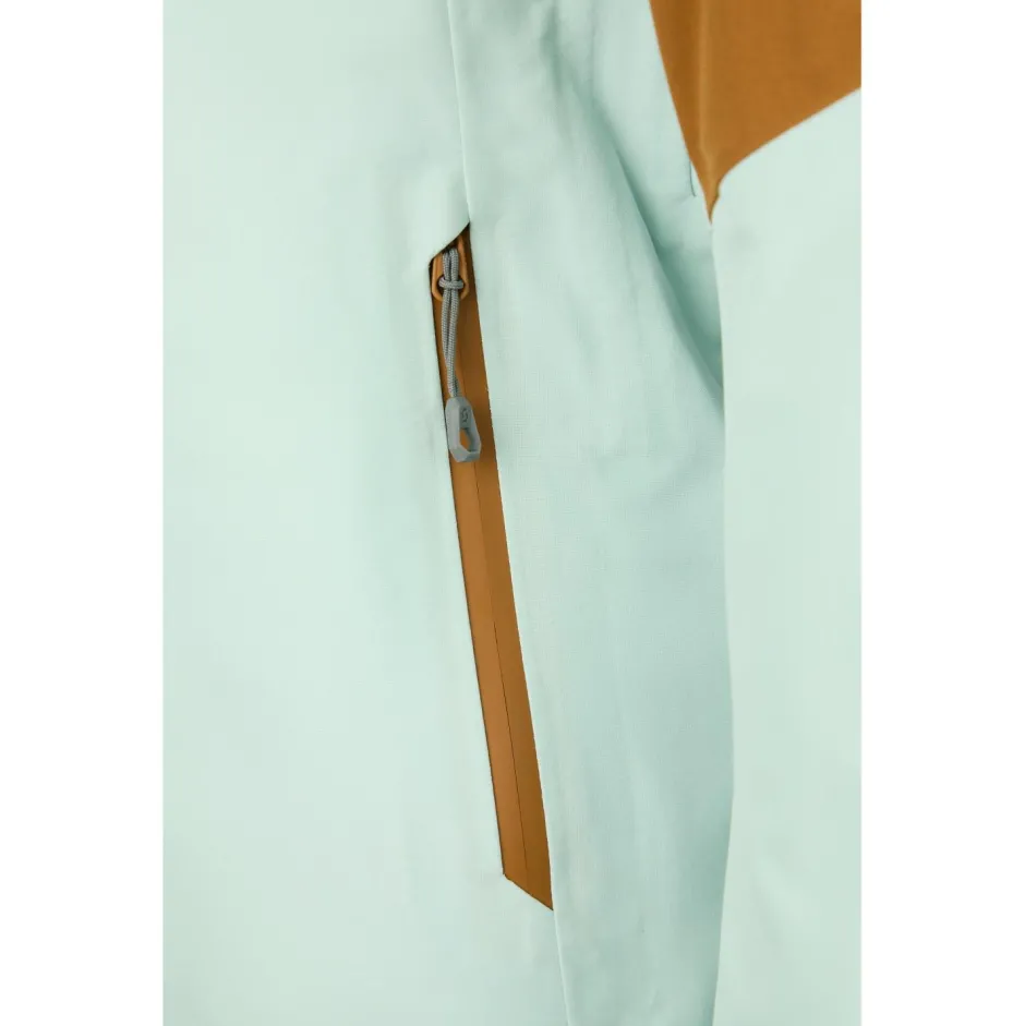Scott Skibekleidung|Skijacken-- Women's Jacket Explorair 3L - Skijacke Bread Brown / Fresh Green