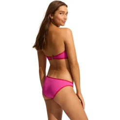 Seafolly Bademode-- Women's Beach Bound Ring Front Bandeau - Bikini-Top