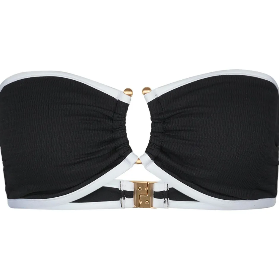 Seafolly Bademode-- Women's Beach Bound Ring Front Bandeau - Bikini-Top