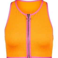 - Women's Beach Bound Zip Front Tank Top - Bikini-Top < Seafolly Sale
