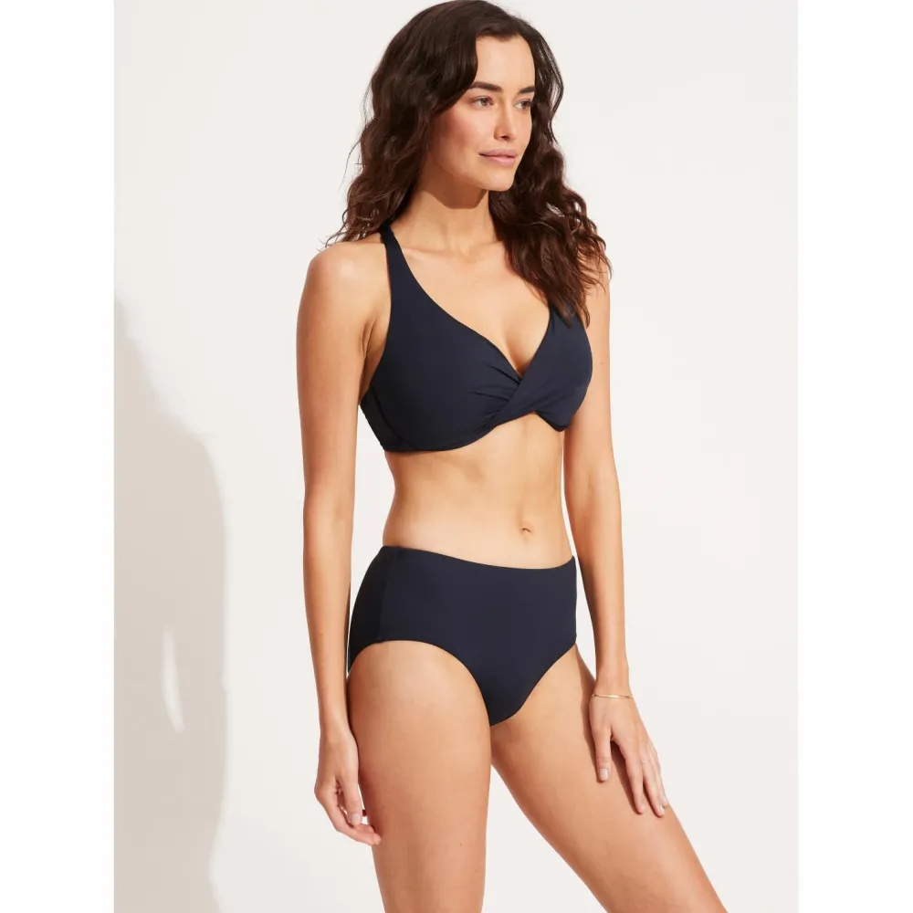 - Women's Collective Wrap Front F Cup Bra - Bikini-Top < Seafolly Clearance