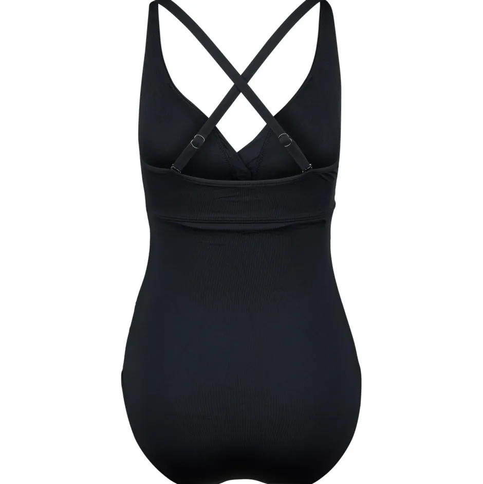 Seafolly Bademode-- Women's Collective MF Gathered Wrapfront Onepiece - Badeanzug Black
