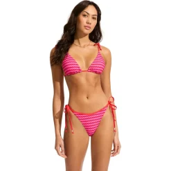 - Women's Mesh Effect Tie Side Rio Pant - Bikini-Bottom < Seafolly