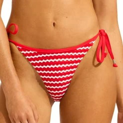 - Women's Mesh Effect Tie Side Rio Pant - Bikini-Bottom < Seafolly