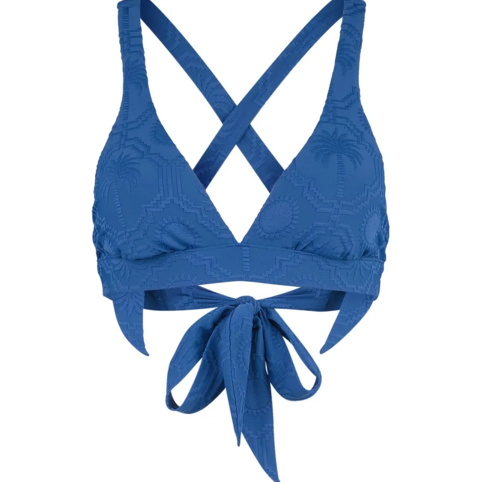 Seafolly Bademode-- Women's Oasis Multi Fit Longline Tri - Bikini-Top Ultramarine