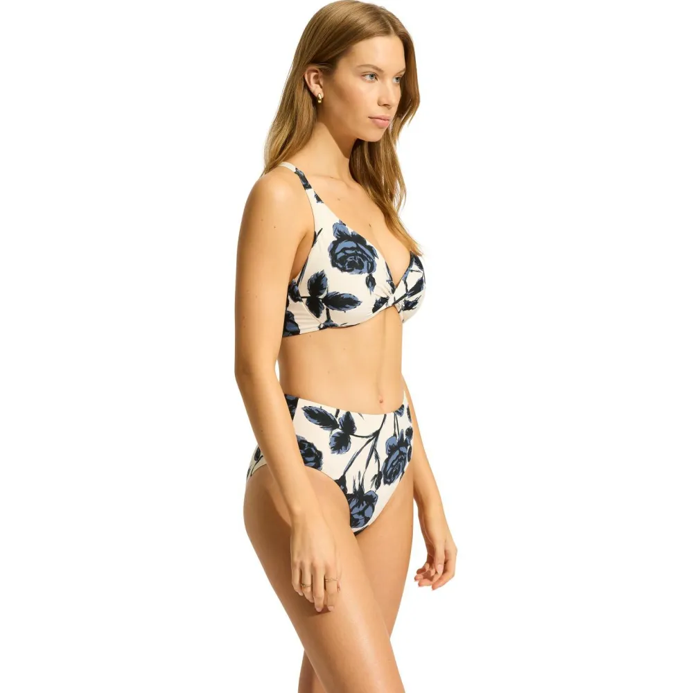 - Women's Rococo Wrap Front F Cup Bra - Bikini-Top < Seafolly Clearance