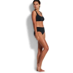 Seafolly Bademode-- Women's Collective Dd Scoop Neck Halter - Bikini-Top Black