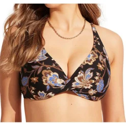 - Women's Silkroad Wrap Front F Cup Bra - Bikini-Top < Seafolly