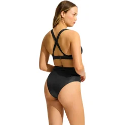 - Women's Soleil DD Wrap Front Halter Bra - Bikini-Top < Seafolly