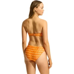 - Women's Soundwave Ruched Side Retro Pant - Bikini-Bottom < Seafolly Discount