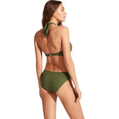 Seafolly - Women's Collective Twist Band Hipster - Bikini-Bottom Clearance