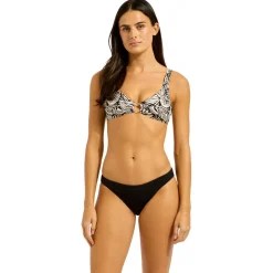 Seafolly - Women's C Shells Reversible Hipster - Bikini-Bottom Black Best