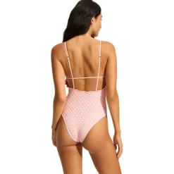 Seafolly - Women's Daydreamer V Neck One Piece - Badeanzug Hot