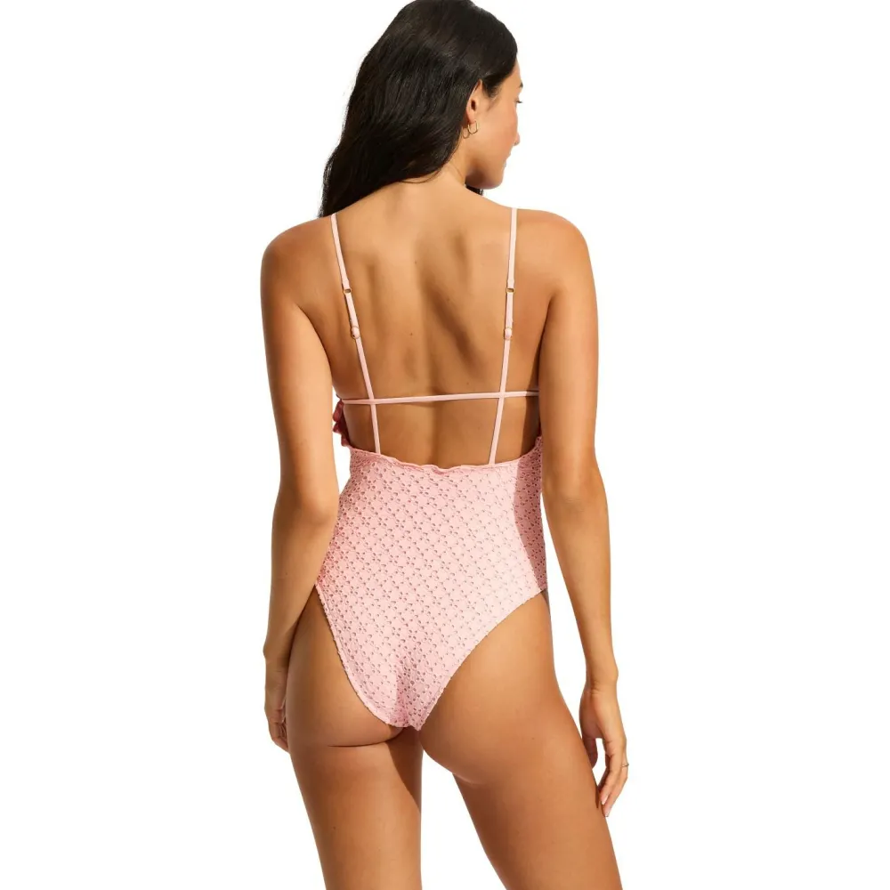 Seafolly - Women's Daydreamer V Neck One Piece - Badeanzug Hot