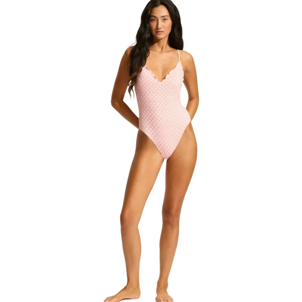 Seafolly - Women's Daydreamer V Neck One Piece - Badeanzug Hot