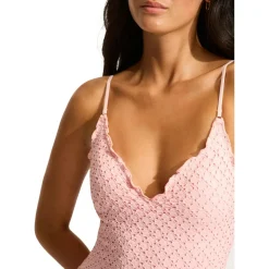 Seafolly - Women's Daydreamer V Neck One Piece - Badeanzug Hot