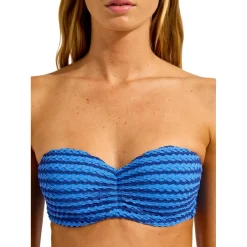 Seafolly - Women's Mesh Effect Bustier Bandeau - Bikini-Top
