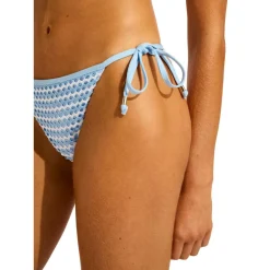 Seafolly - Women's Mesh Effect Hipster Tie Side - Bikini-Bottom