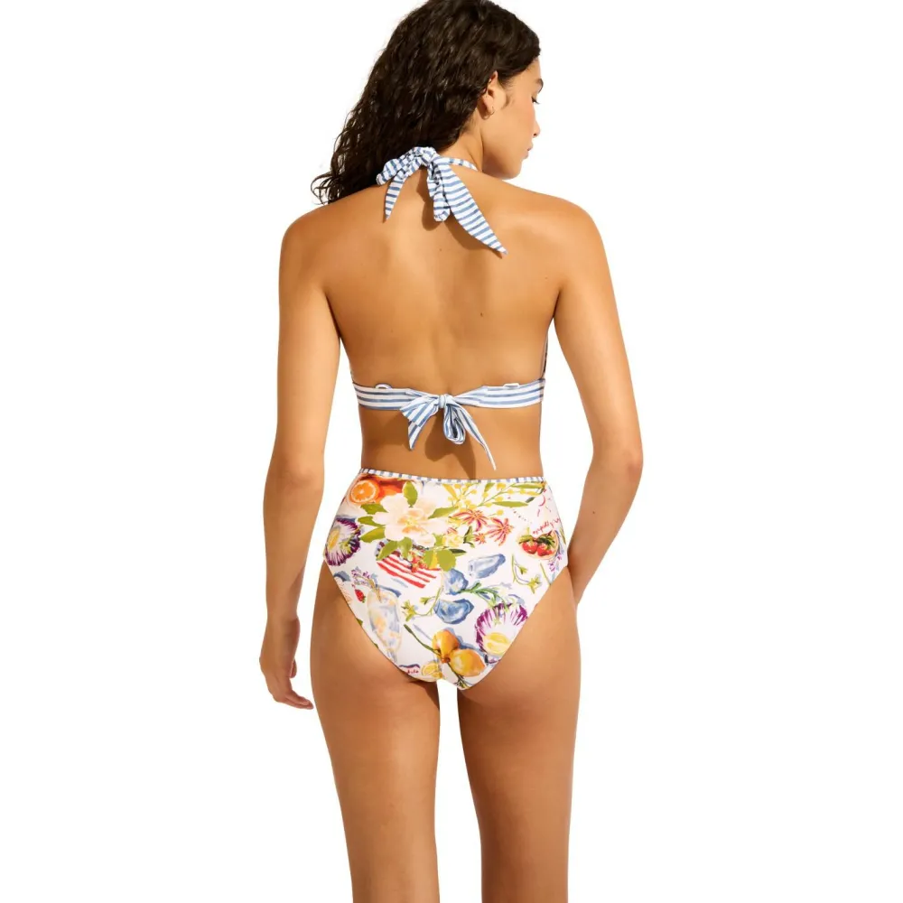 Seafolly - Women's Riviera Coast Reversible Multifit Tri - Bikini-Top White