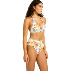 Seafolly - Women's Riviera Coast Reversible Multifit Tri - Bikini-Top White