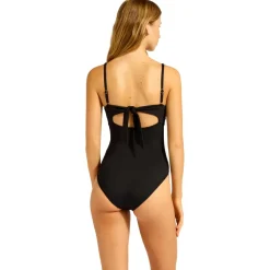 Seafolly - Women's S.Collective MultiFit Square Neck Onepiece - Badeanzug Black Clearance