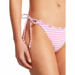 Seafolly - Women's Sorrentostripe Tie Side Rio - Bikini-Bottom