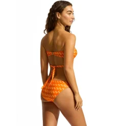 Seafolly - Women's Soundwave U Wire Bandeau Bra - Bikini-Top Hot