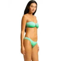 Seafolly - Women's Spectrum Trim Front Bandeau - Bikini-Top New