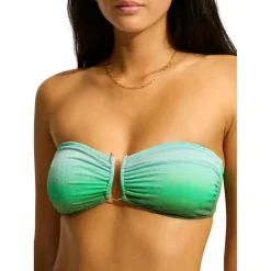 Seafolly - Women's Spectrum Trim Front Bandeau - Bikini-Top New