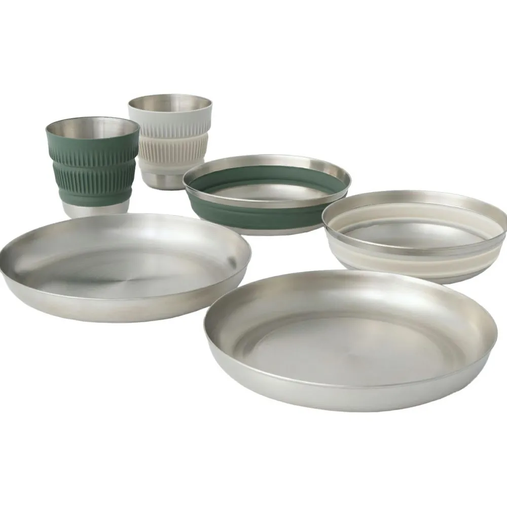 Sea to Summit - Detour Stainless Steel Collapsible Dinnerware Set - Geschirr-Set Clearance