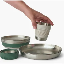 Sea to Summit - Detour Stainless Steel Collapsible Dinnerware Set - Geschirr-Set Clearance