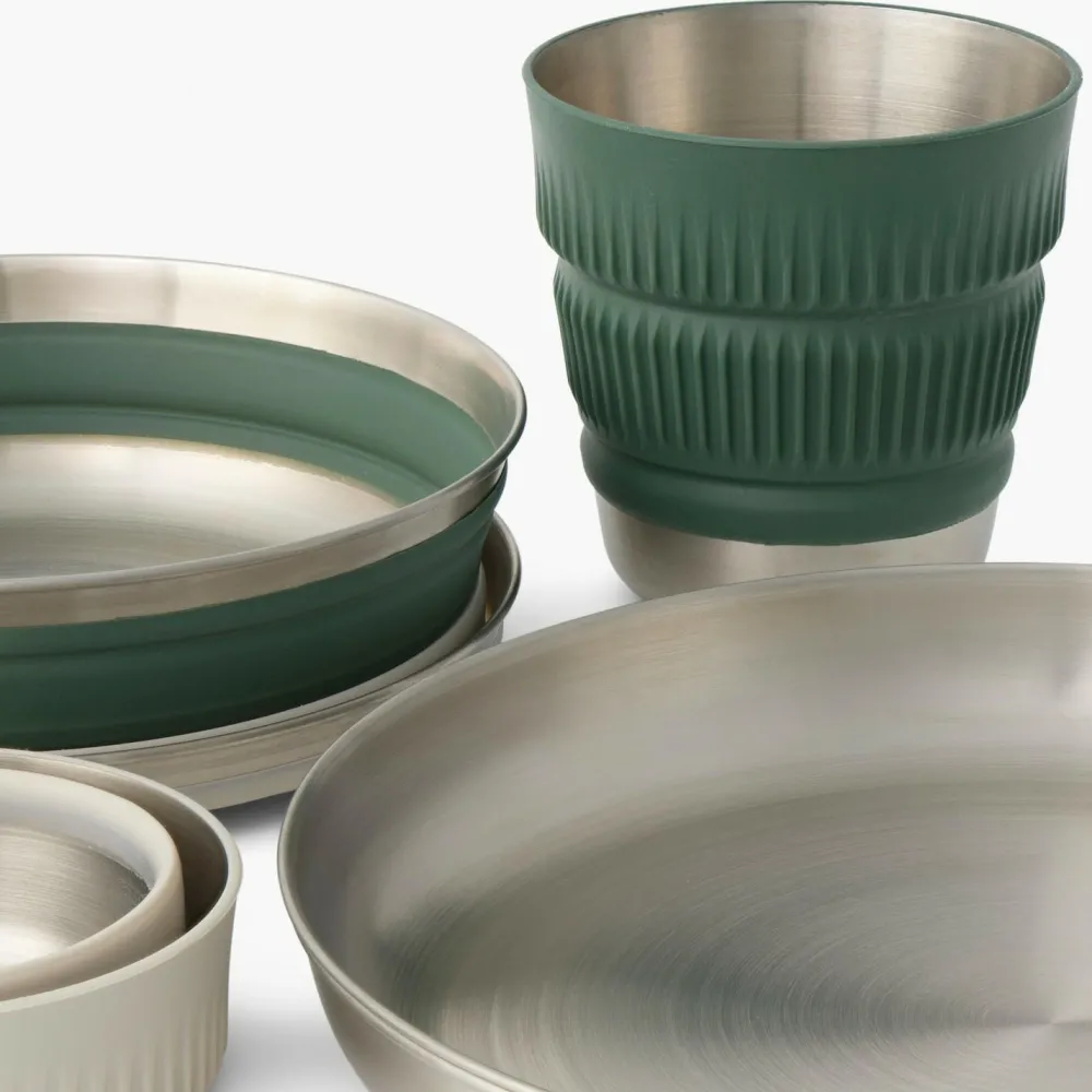 Sea to Summit - Detour Stainless Steel Collapsible Dinnerware Set - Geschirr-Set Clearance