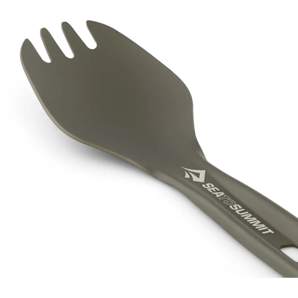 Sea to Summit - Frontier Ultralight Spork Short Handle - Besteck Aluminium Hard Anodised Grey Hot